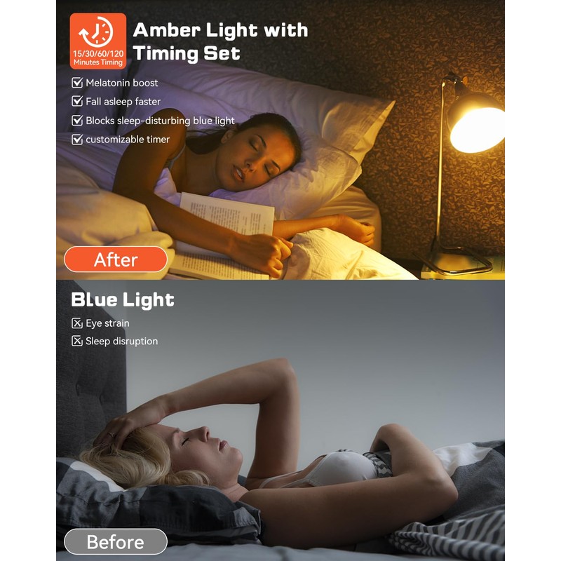 Neporal MagicGlow Rechargeable Light Bulbs with Remote – Battery Operated,