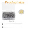500-Piece Professional Sewing Pins Set - 1 Inch Steel Straight