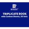 Half Size Triplicate Book with Carbon Sheets - Pages 1-50