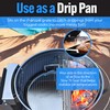 SnS Grills Drip 'N Roast Pan 22", All-in-One Drip Pan,