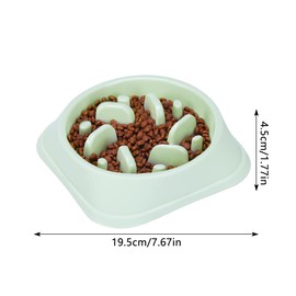 Mnixy Widesmart 3 Pieces Cat Dog Slow Eating Bowl Non-Slip Feeding Bowl Slow Feeder Bowl for Cats and Dogs
