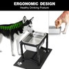 2.8 Gallon Elevated Large Dog Water Bowl, 4 Adjustable Height