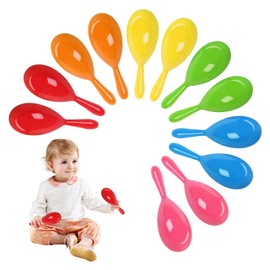 Maracas,12 pcs Baby Maracas,Colorful Plastic Musical Maracas Baby,Baby Maracas Baby Sensory for Kids Musical Instruments, Baby Shaker for School and Music Learning Class Party