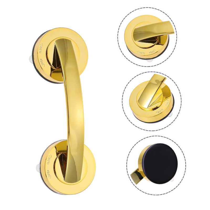 FOMIYES Handicap Grab Bars Suction Shower Handle Suction Cup Armrest
