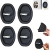 4 Pcs Car Silicone Door Latch Protective Covers, Universal Fit,
