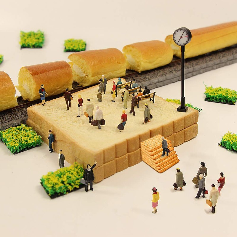 Evemodel P8715 100pcs HO Scale 1:87 Seated and Standing People