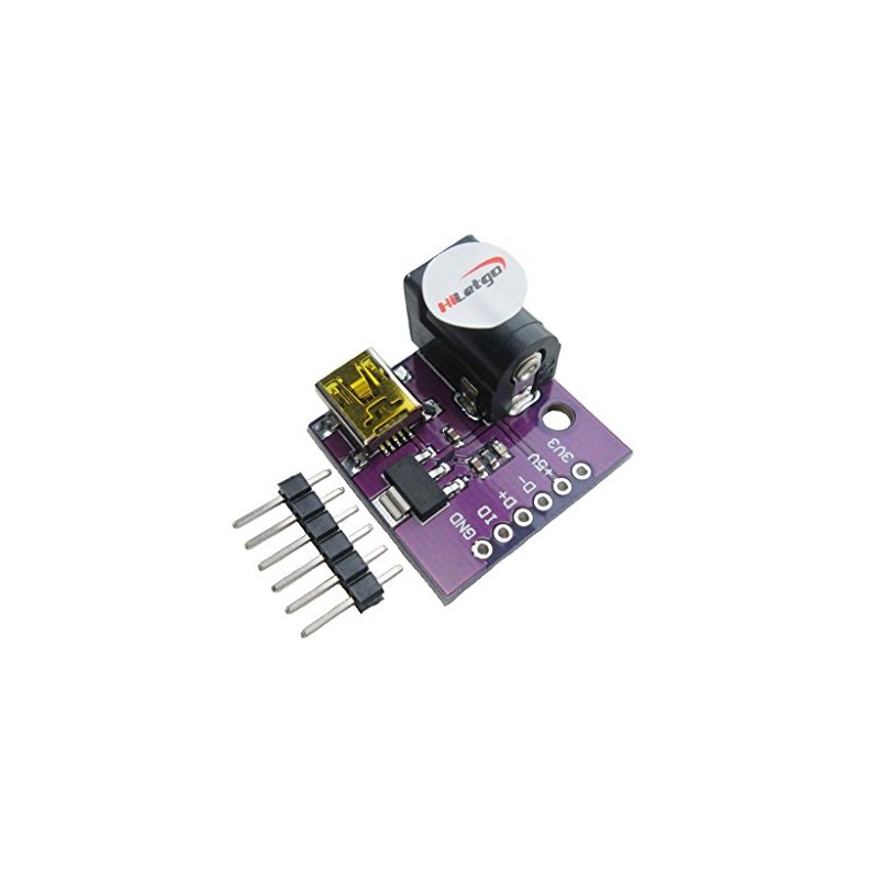 HiLetgo 5pcs AMS1117-3.3V Power Supply Module Mini USB DC Dual