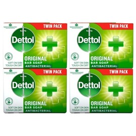 Anti-Bacterial Original Soap 2 x 100 g - Pack of 2 - Family Pack of Dettol Soap (Total 4 Bars)
