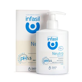 Infasil, Detergente Intimo Neutro pH Specialist, Detersione Delicata, Formula a pH Fisiologico, Clinicamente Testato su Pelli Sensibili, Rispetto e Delicatezza per Tutta la Famiglia, 200 ml