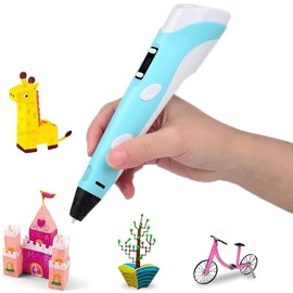 3D Pen Art and Paint School & Educational Supplies Kit, Includes 3D Pen, Colors of PLA Filament, Charger - Color: Yellow