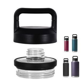 Screw Top Lid Replacement for YETI Rambler Bottle 18/26/36/46/64oz，Compatible with YETI Chug Cap Replacement Lids，Leak-Proof, Durable & Dishwasher-Safe