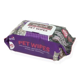FurryFriends Pet Wipes | BlackBerry | Hypo-allergenic | Alcohol Free| Deodorizing | Removes Loose Hair & Dirt | Incredibly Clean | 100 ct. 1 Pack