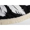 styleBREAKER round beach towel with dreamcatcher and feather print, fringing,