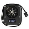 QANYEGN PC Water Cooling Meter, 12V 3Pin G1 4 Thread