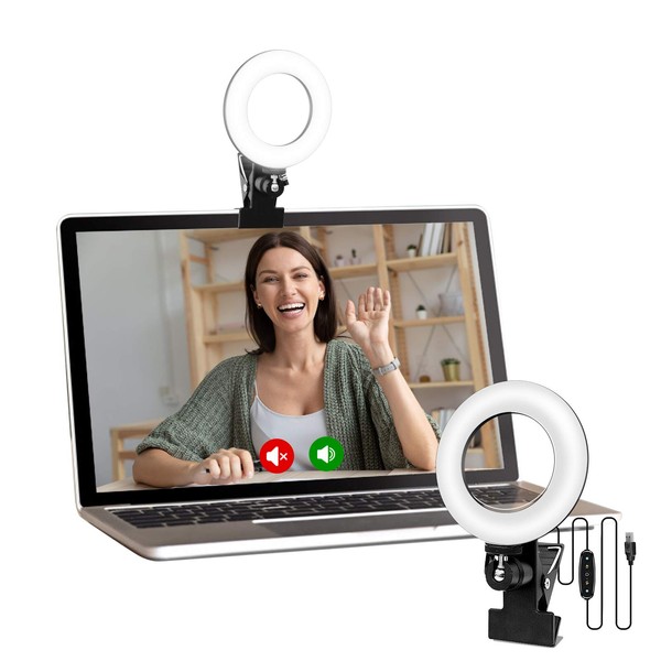 Video Conference Lighting Kit, Beamtree Light for Monitor Clip On,for