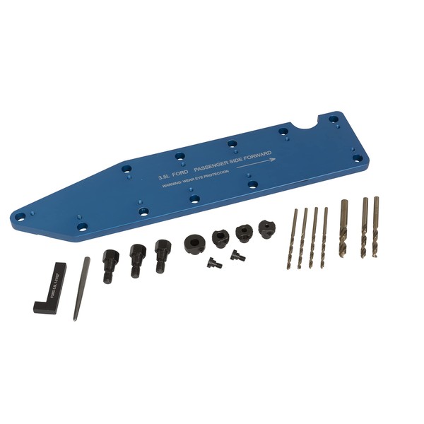 Lisle 72610 Manifold Drill Template for Ford 3.5L Ecoboost, Blue