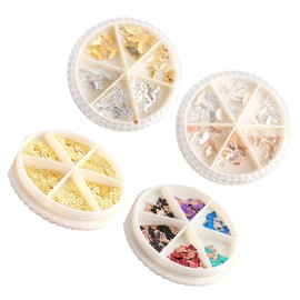 LALAFINA Alloy Butterfly Nail Art Decor Manicure Stickers for Women Easy to Apply Nail Decorations and Creative Crafts