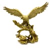 DESHINTKE Large Golden Eagle Resin Ornaments, Soaring Eagle Modern Home