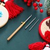 WILLBOND 4 Pieces Punch Needle Kit 1 Piece Wooden Handle
