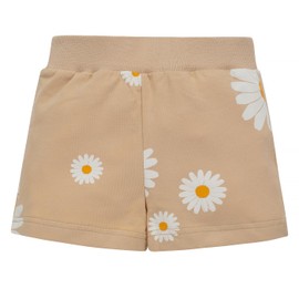 Pinokio Baby Girls' Shorts, Bejge Flowers Daisy
