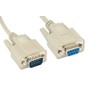 CompuCablePlus Null Modem Cable Shielded, Molded, Beige (DB9 to DB9,