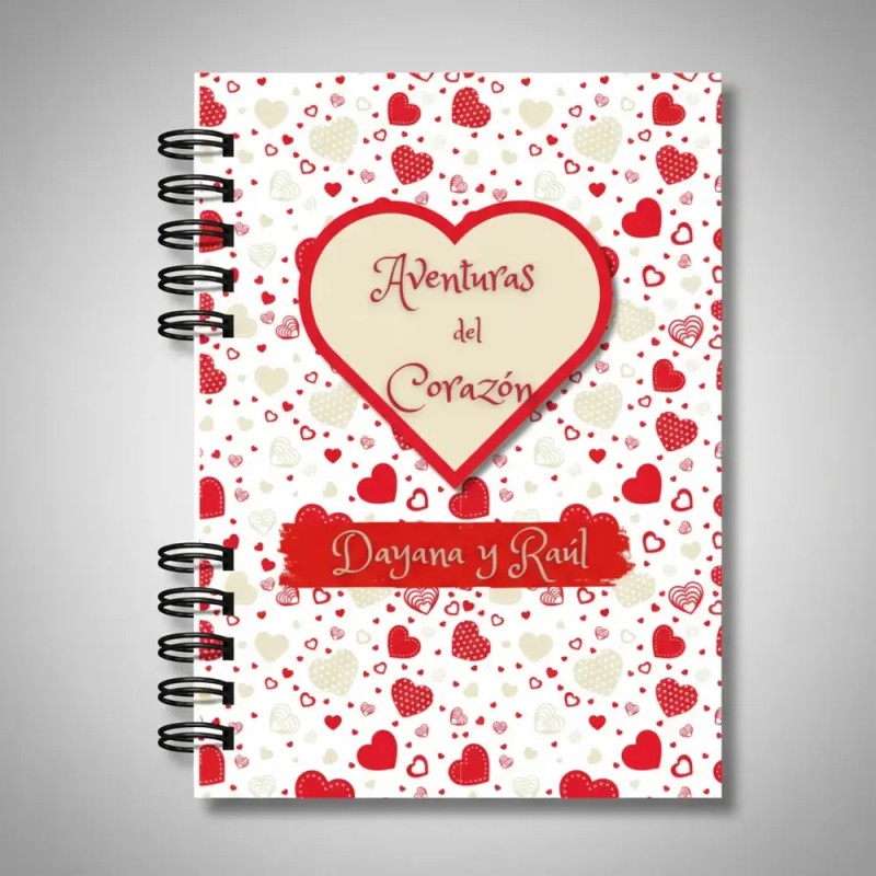 Diario Para Parejas Personalizada Aventuras Del Corazon