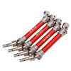 4Pcs Front Rear CVD Drive Shaft Coupler Set 1/10 Scale