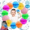 KIKVTER Water Bombs Reusable, Pack of 12 Water Balloons, Reusable,