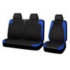 Black PU Leather 2+1 Van Front Seat Cover Set with