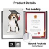 Dunwell 11x14 Binder with Sleeves (Black), 24 Pockets Display 48