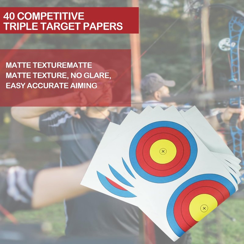 Nizirioo Target Archery Pads: 40 Sheets 68 x 22 cm
