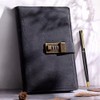 ZeriLion 240 Pages A5 Lock Journal Retro PU Leather Locking