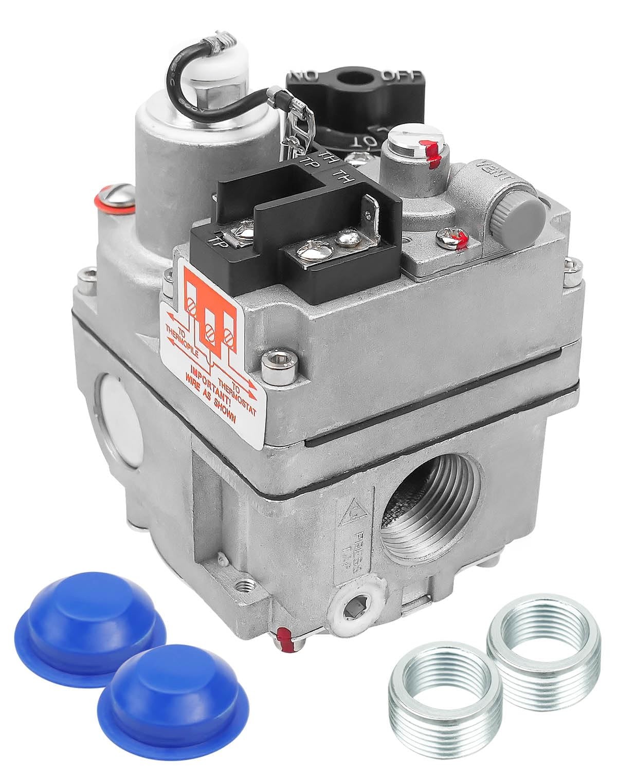 Gas Control Valve For Water Heater Robert Shaw Gas Valves 700-506 Gas Valve 720000 BTU/H Fit For Robertshaw 700 Series, Combination Furnace Gas Valve Repair Parts, Fast Opening, For Natural, Manufactured, Mixed