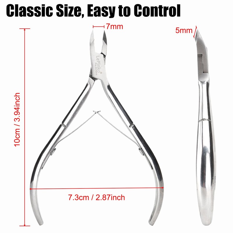 LePinko 4 Packs Upgraded Cuticle Trimmer kit, Sharp Dead Skin