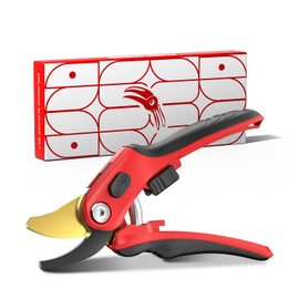 FLORA GUARD Heavy Duty Bypass Secateurs, Garden Secateurs with Ergonomic Handle, Ideal Pruning Shears for Gardening, Shrubs & Branch Cutting