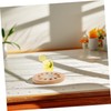 ABOOFAN Bamboo Lotus Root Coaster Set Heat Resistant Wooden Drink