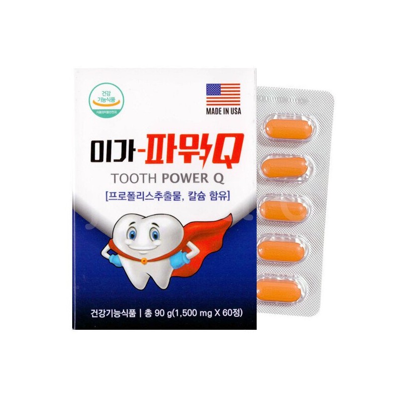 이가파워Q 60정 1개/칼슘/치아건강/뼈건강 EGA Power Q 60 Tablets 1 Pack