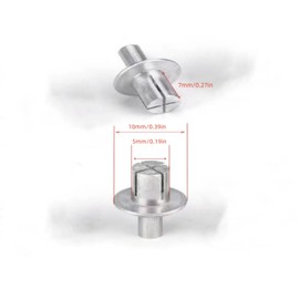 50Pcs Hammer Drive Aluminium Rivets Aluminum Core Rivets with Round Head Knock Type Expansion Aluminum Rivets Drive Rivets Hammer Drive Rivets