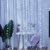 Clearhill 3 * 3Curtain String Lights 300LED White 8 Modes