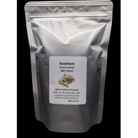 Nature Tea Hawthorn Tea - Loose Leaf & Flower from 100% Nature, Wild Crafted from Europe - 2 oz.