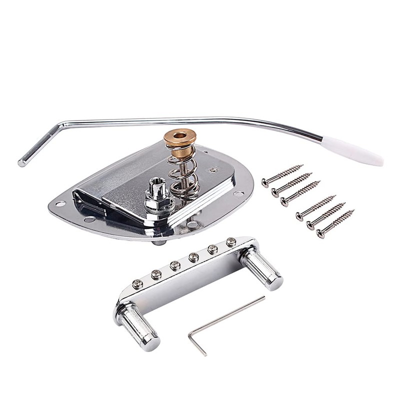 Alnicov Left handed Tremolo Vibrato Tailpiece Bridge Set for 6
