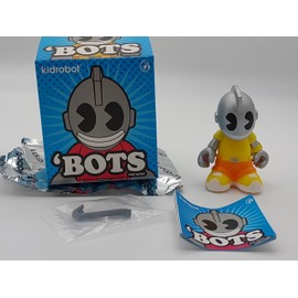 Kidrobot Bots KidVandal Yellow 3" Vinyl Mini Figure 'Bots Mascot Series Vandal