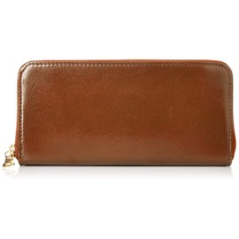Recalence 8009TO Round Zip Long Wallet, Braun
