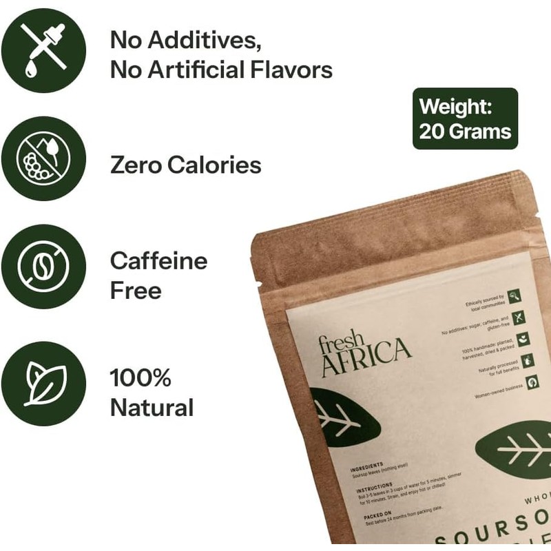 Organic Soursop Leaves | 100% Natural Dried Graviola Whole Leaves