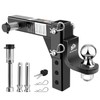 METOWARE Adjustable Trailer Hitch Ball Mount, 2" Towing Ball 7500