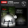 Ascher USB Rechargeable Bike Light Front and Back, Super Bright