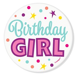 Birthday Girl Pin - 2.3'' Its My Birthday Pin Happy Birthday Button Badge for Women Girls Kids for Party Accessories