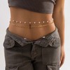 Waist Chain Pearl Body Chain Layered Belly Chains for Women