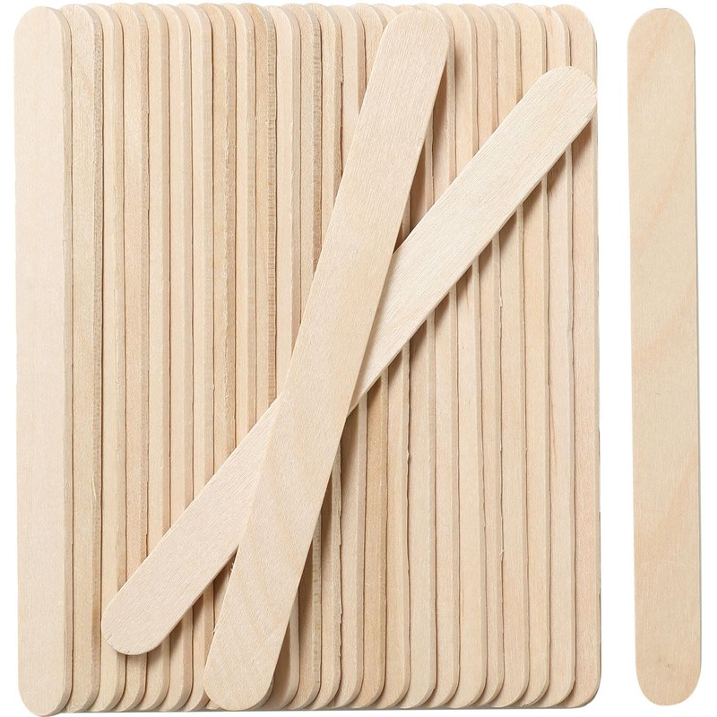 150 Pcs Craft Sticks Ice Cream Sticks, Borogo 6" x
