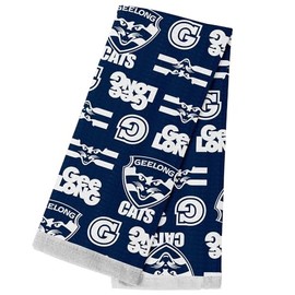 Licensing Essentials AFL Geelong Cats Tea Towel, 40cm x 60cm